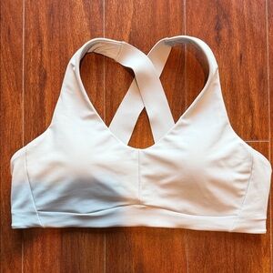 Athleta Light Gray Sports Bra size medium
